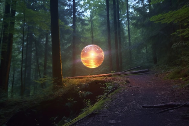 Mysterious Glowing Orb Discovered in New Zealand Forest: Alien or Art?